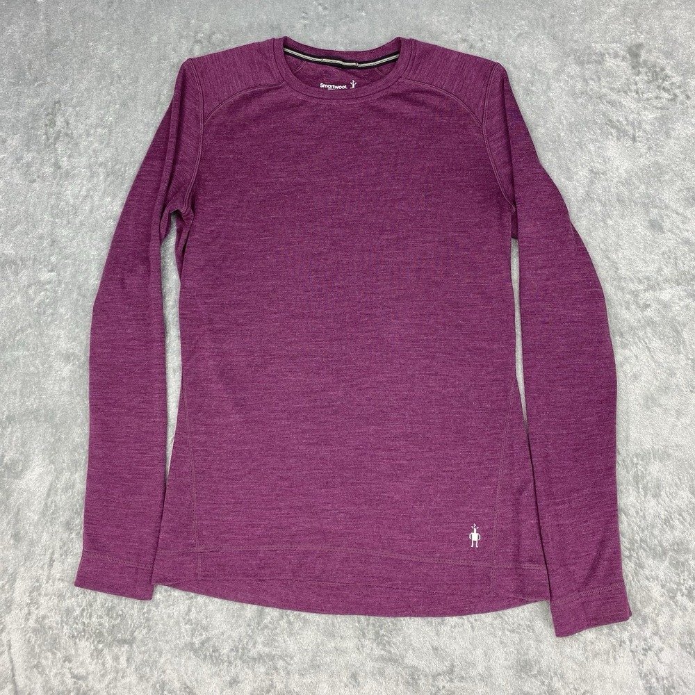 Smartwool Shirt Womens Size L Purple Long Sleeve Merino 250 Wool Base Layer Gorp